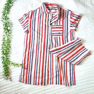 ⛰️ Mountain & Isles Outdoor: Button Up Short Sleeve w/ Side Slits & Front Pocket